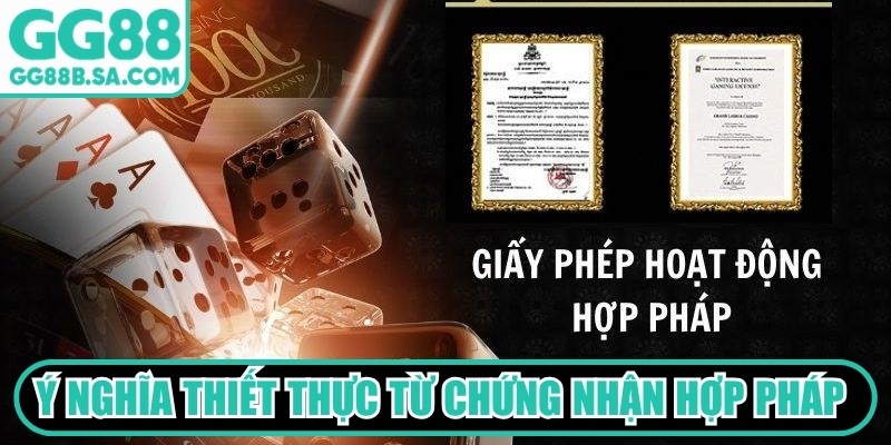 Giấy Phép Hoạt Động GG88 Minh Bạch Và Uy Tín Hàng Đầu Ý nghĩa thiết thực từ chứng nhận hợp pháp mang lại sự an tâm cho người chơi